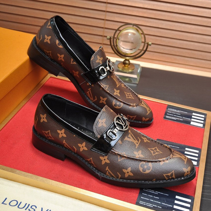 Louis Vuitton Men Shoes Business Luxury Brand LV Dress Shoes with Original Box