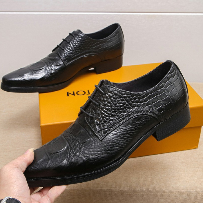Louis Vuitton Men Shoes Business Luxury Brand LV Dress Shoes with Original Box