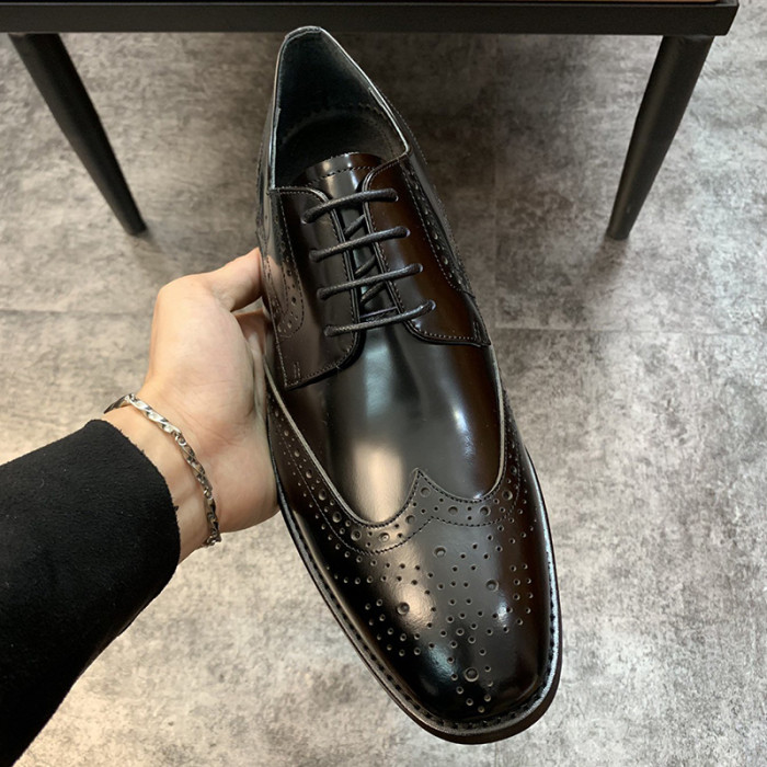 Louis Vuitton Men Shoes Business Luxury Brand LV Dress Shoes with Original Box