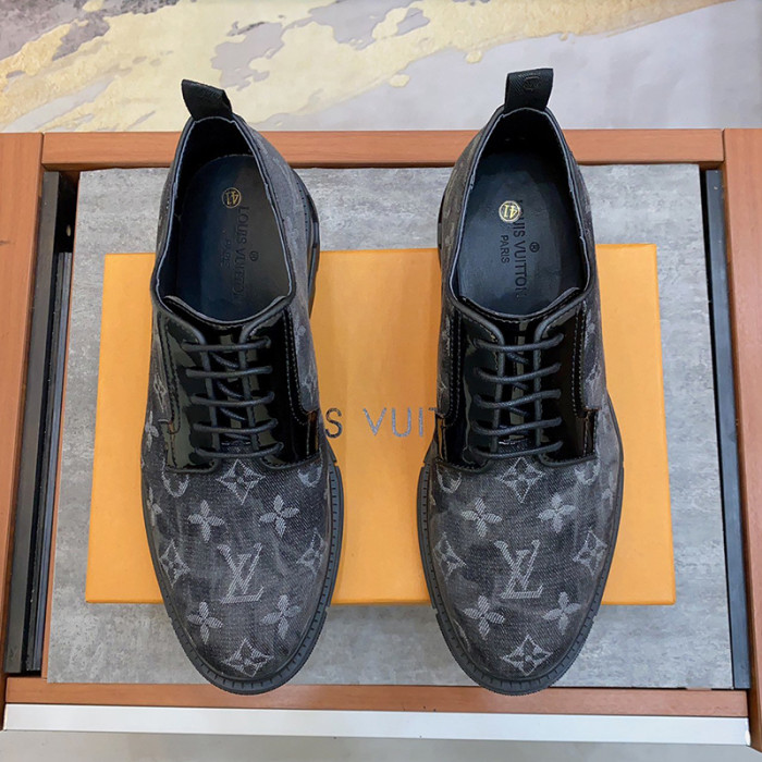 Louis Vuitton Men Shoes Business Luxury Brand LV Dress Shoes with Original Box