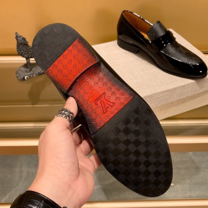 Louis Vuitton Men Shoes Business Luxury Brand LV Dress Shoes with Original Box