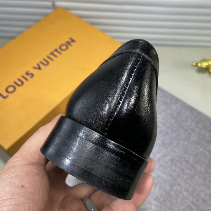 Louis Vuitton Men Shoes Business Luxury Brand LV Dress Shoes with Original Box