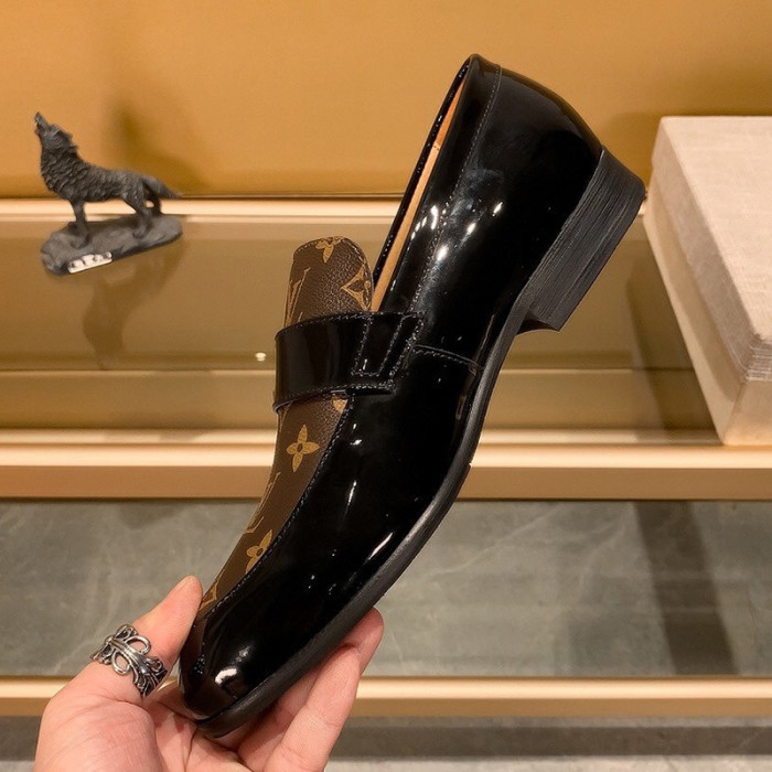 Louis Vuitton Men Shoes Business Luxury Brand LV Dress Shoes with Original Box