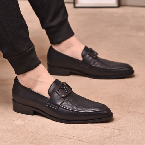 Louis Vuitton Men Shoes Business Luxury Brand LV Dress Shoes with Original Box