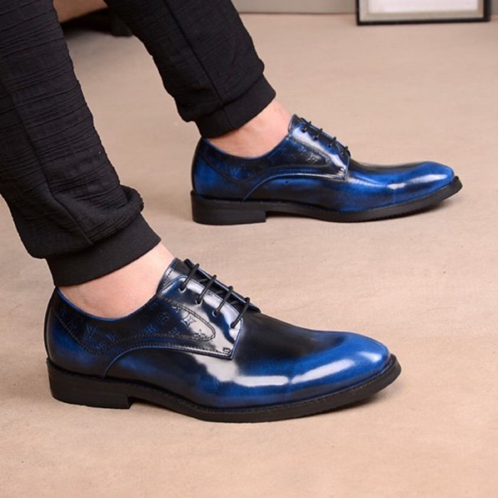 Louis Vuitton Men Shoes Business Luxury Brand LV Dress Shoes with Original Box