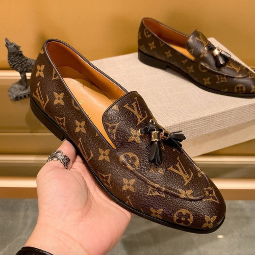 Louis Vuitton Men Shoes Business Luxury Brand LV Dress Shoes with Original Box