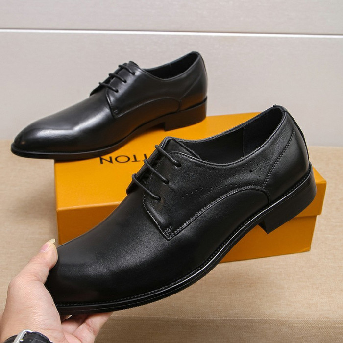 Louis Vuitton Men Shoes Business Luxury Brand LV Dress Shoes with Original Box