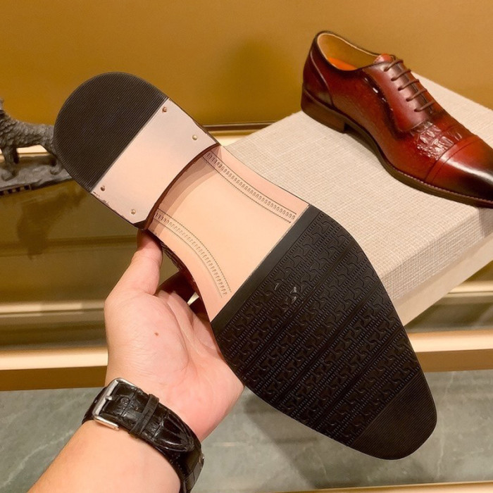 Louis Vuitton Men Shoes Business Luxury Brand LV Dress Shoes with Original Box
