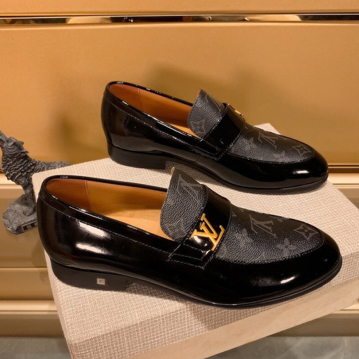 Louis Vuitton Men Shoes Business Luxury Brand LV Dress Shoes with Original Box