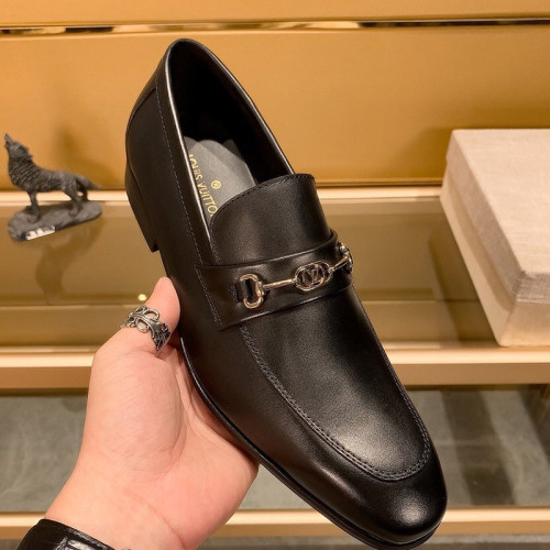 Louis Vuitton Men Shoes Business Luxury Brand LV Dress Shoes with Original Box