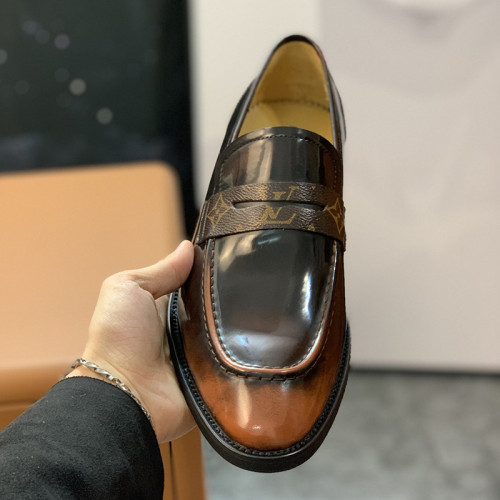 Louis Vuitton Men Shoes Business Luxury Brand LV Dress Shoes with Original Box
