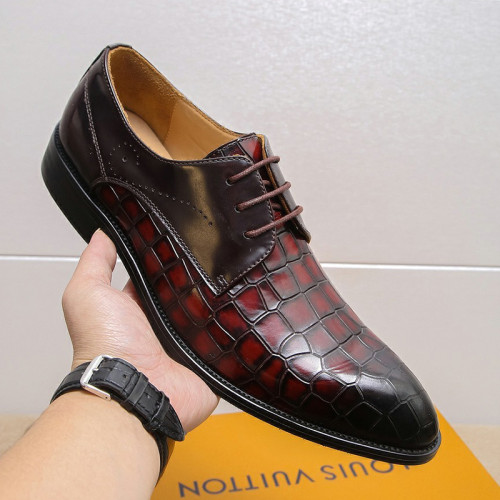 Louis Vuitton Men Shoes Business Luxury Brand LV Dress Shoes with Original Box
