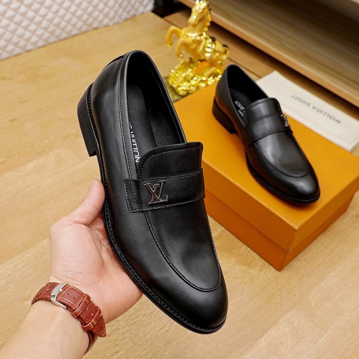 Louis Vuitton Men Shoes Business Luxury Brand LV Dress Shoes with Original Box