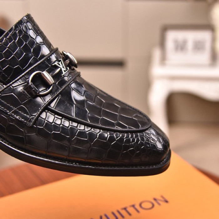 Louis Vuitton Men Shoes Business Luxury Brand LV Dress Shoes with Original Box