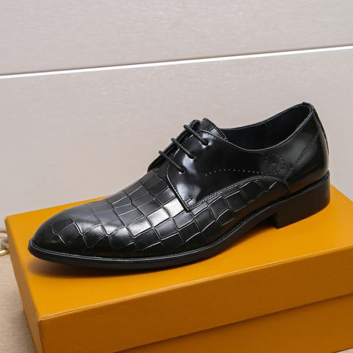 Louis Vuitton Men Shoes Business Luxury Brand LV Dress Shoes with Original Box