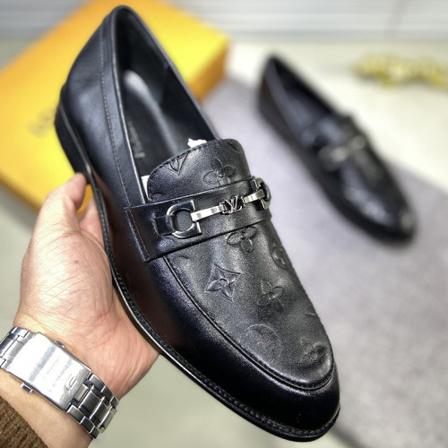 Louis Vuitton Men Shoes Business Luxury Brand LV Dress Shoes with Original Box