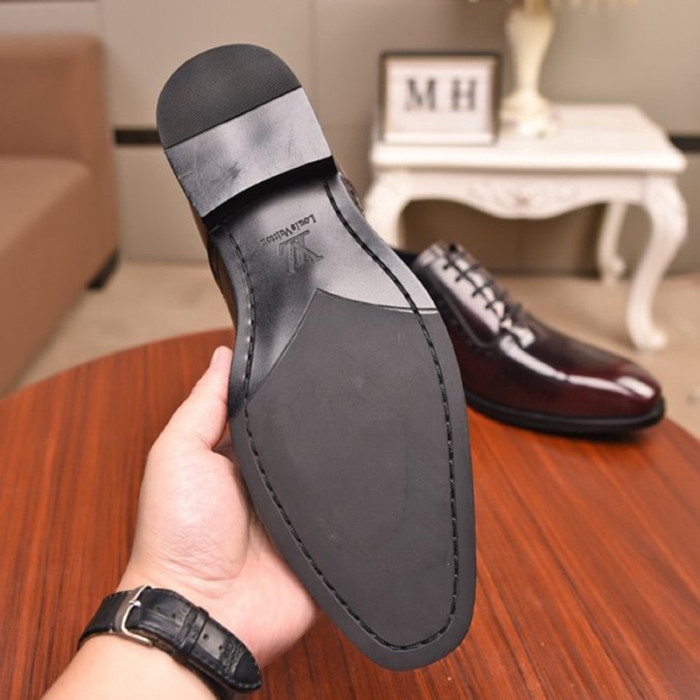 Louis Vuitton Men Shoes Business Luxury Brand LV Dress Shoes with Original Box