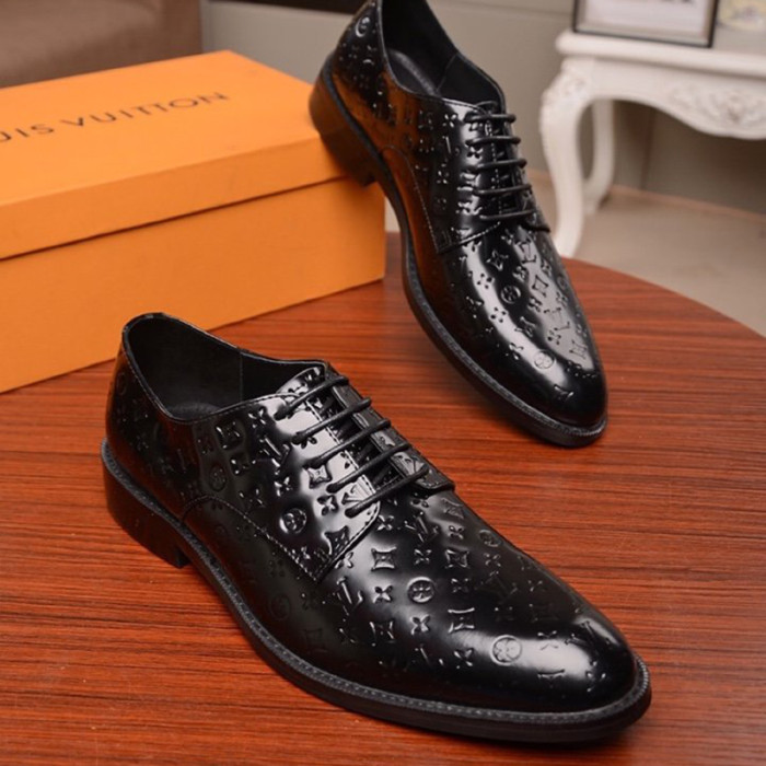 Louis Vuitton Men Shoes Business Luxury Brand LV Dress Shoes with Original Box
