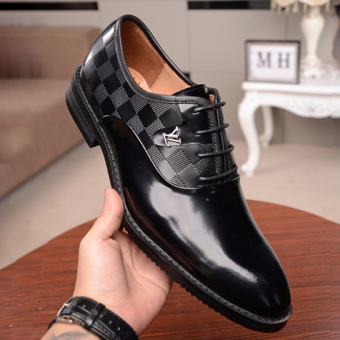 Louis Vuitton Men Shoes Business Luxury Brand LV Dress Shoes with Original Box