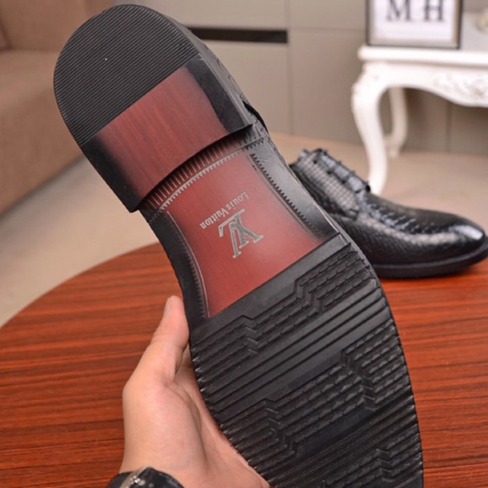 Louis Vuitton Men Shoes Business Luxury Brand LV Dress Shoes with Original Box