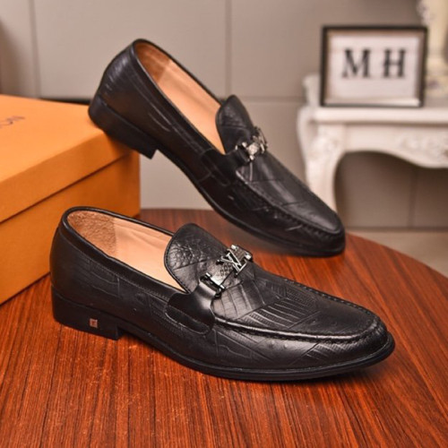 Louis Vuitton Men Shoes Business Luxury Brand LV Dress Shoes with Original Box