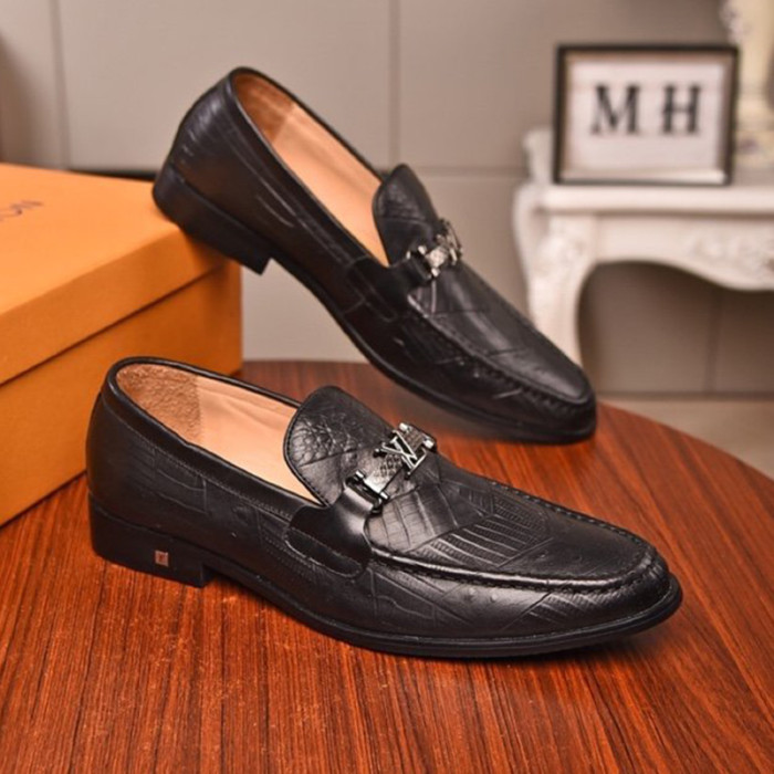 Louis Vuitton Men Shoes Business Luxury Brand LV Dress Shoes with Original Box