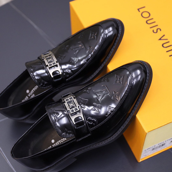 Louis Vuitton Men Shoes Business Luxury Brand LV Dress Shoes with Original Box