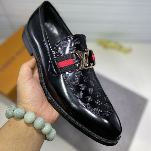 Louis Vuitton Men Shoes Business Luxury Brand LV Dress Shoes with Original Box