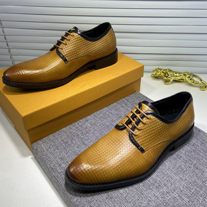 Louis Vuitton Men Shoes Business Luxury Brand LV Dress Shoes with Original Box