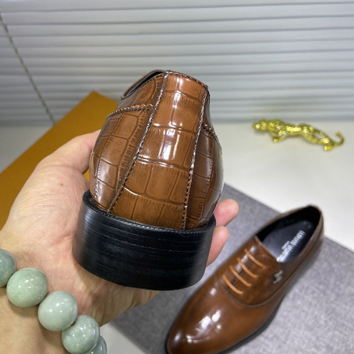 Louis Vuitton Men Shoes Business Luxury Brand LV Dress Shoes with Original Box