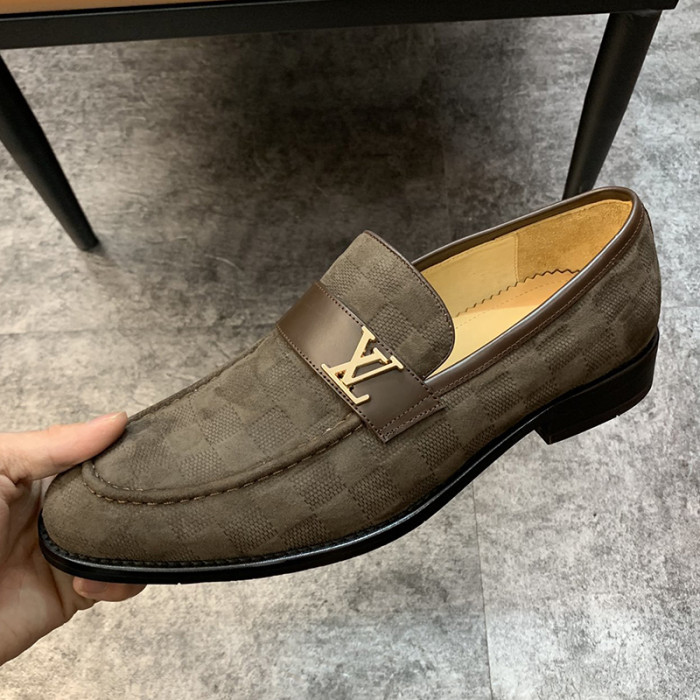 Louis Vuitton Men Shoes Business Luxury Brand LV Dress Shoes with Original Box