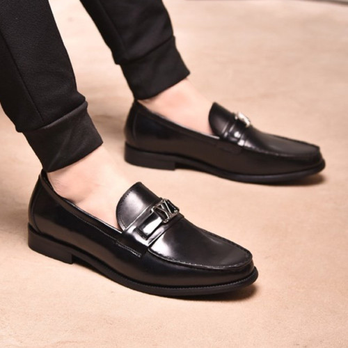 Louis Vuitton Men Shoes Business Luxury Brand LV Dress Shoes with Original Box
