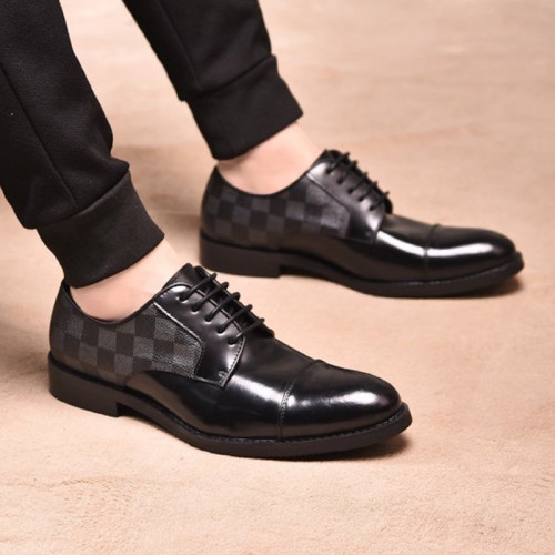 Louis Vuitton Men Shoes Business Luxury Brand LV Dress Shoes with Original Box