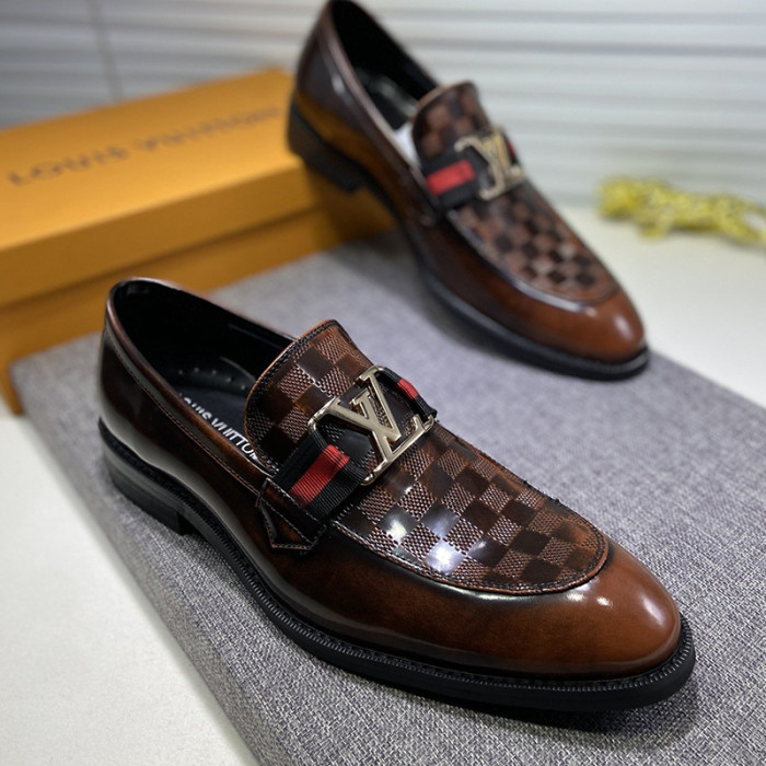Louis Vuitton Men Shoes Business Luxury Brand LV Dress Shoes with Original Box