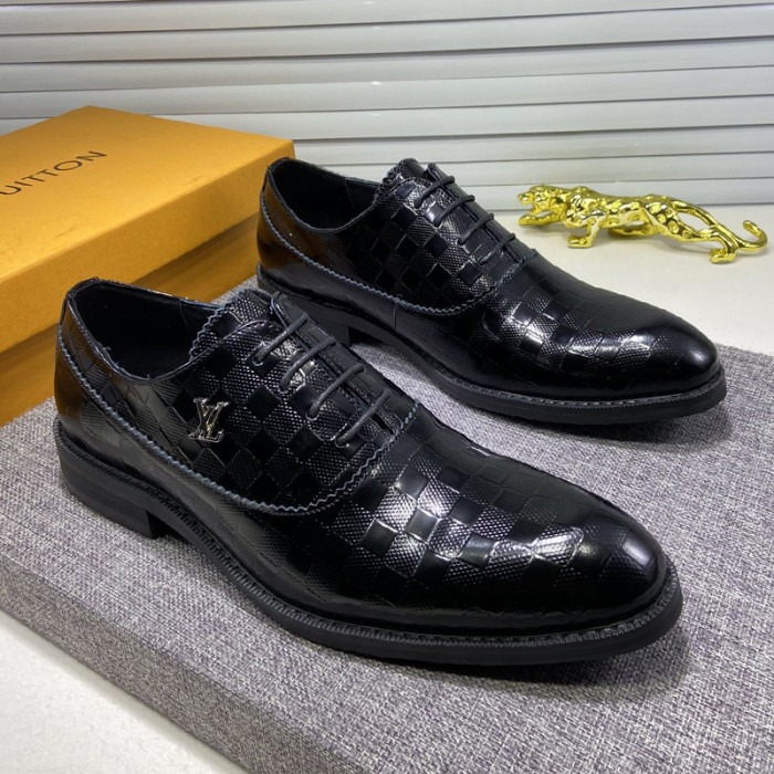 Louis Vuitton Men Shoes Business Luxury Brand LV Dress Shoes with Original Box