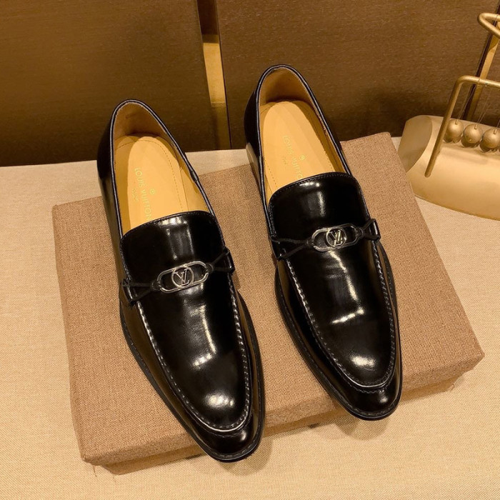 Louis Vuitton Men Shoes Business Luxury Brand LV Dress Shoes with Original Box
