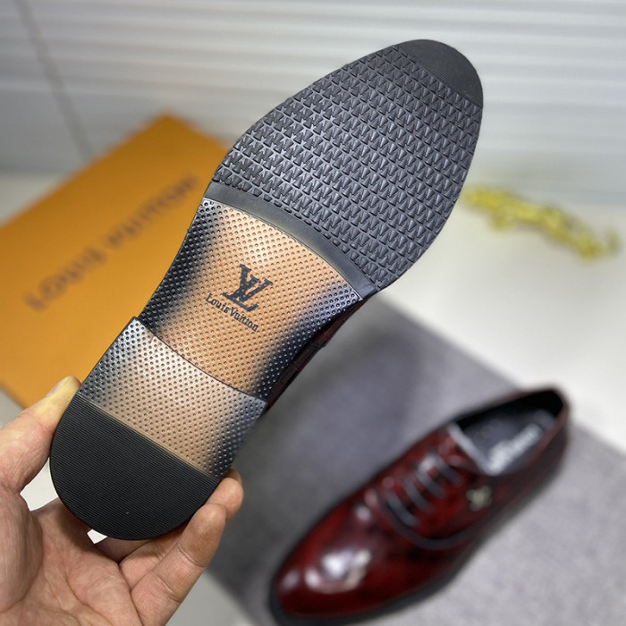 Louis Vuitton Men Shoes Business Luxury Brand LV Dress Shoes with Original Box