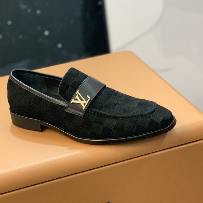 Louis Vuitton Men Shoes Business Luxury Brand LV Dress Shoes with Original Box