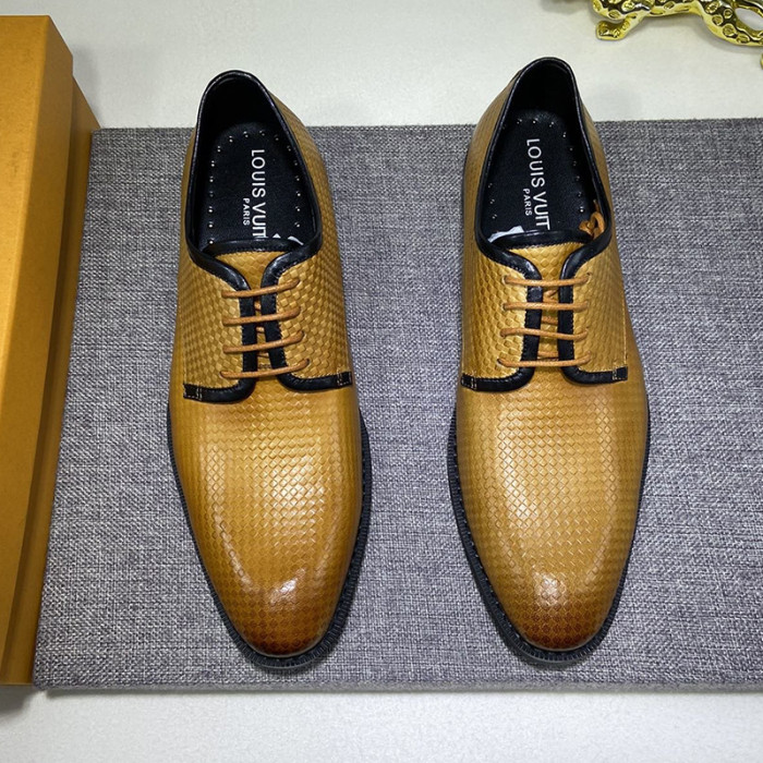 Louis Vuitton Men Shoes Business Luxury Brand LV Dress Shoes with Original Box