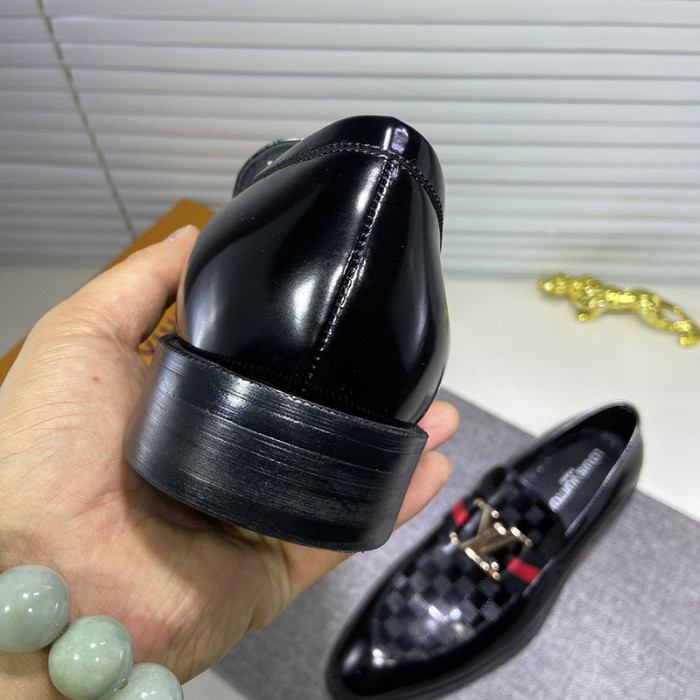 Louis Vuitton Men Shoes Business Luxury Brand LV Dress Shoes with Original Box