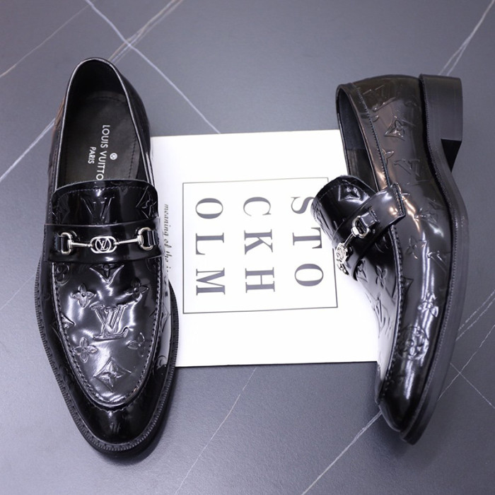 Louis Vuitton Men Shoes Business Luxury Brand LV Dress Shoes with Original Box