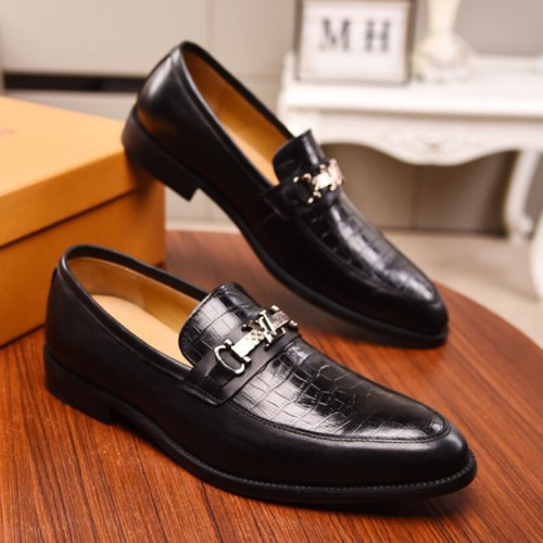 Louis Vuitton Men Shoes Business Luxury Brand LV Dress Shoes with Original Box