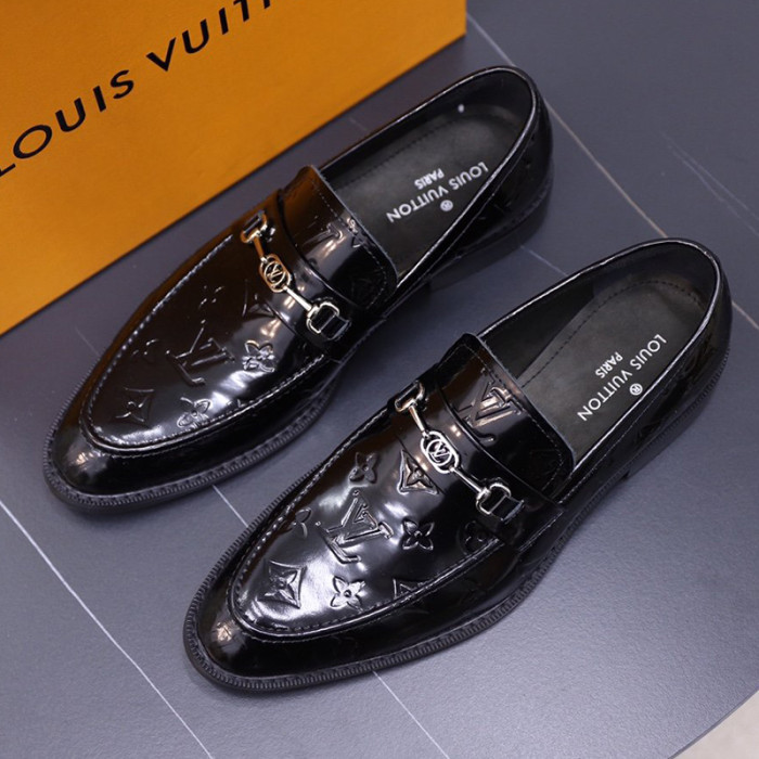 Louis Vuitton Men Shoes Business Luxury Brand LV Dress Shoes with Original Box