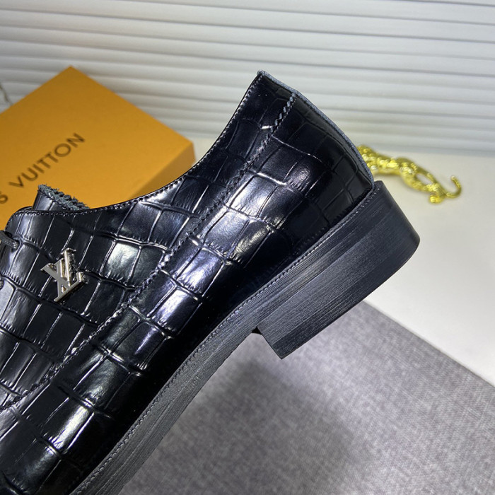 Louis Vuitton Men Shoes Business Luxury Brand LV Dress Shoes with Original Box