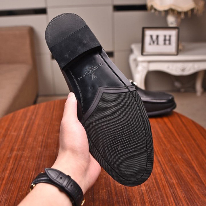 Louis Vuitton Men Shoes Business Luxury Brand LV Dress Shoes with Original Box