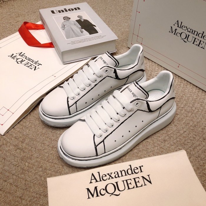 Alexander McQueen Women Shoes Fashion Design Luxury Brand Oversized Sneaker 627867WHYBI9061