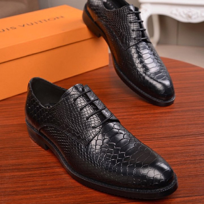 Louis Vuitton Men Shoes Business Luxury Brand LV Dress Shoes with Original Box