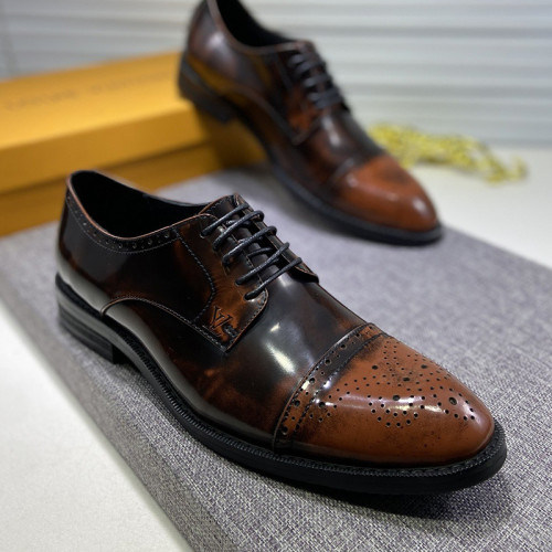 Louis Vuitton Men Shoes Business Luxury Brand LV Dress Shoes with Original Box