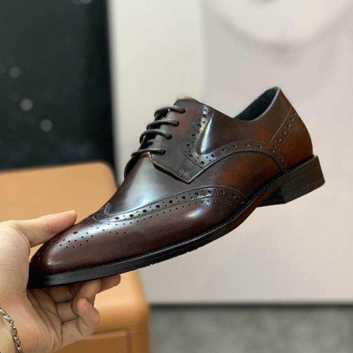 Louis Vuitton Men Shoes Business Luxury Brand LV Dress Shoes with Original Box
