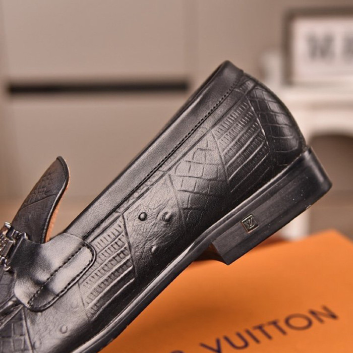 Louis Vuitton Men Shoes Business Luxury Brand LV Dress Shoes with Original Box